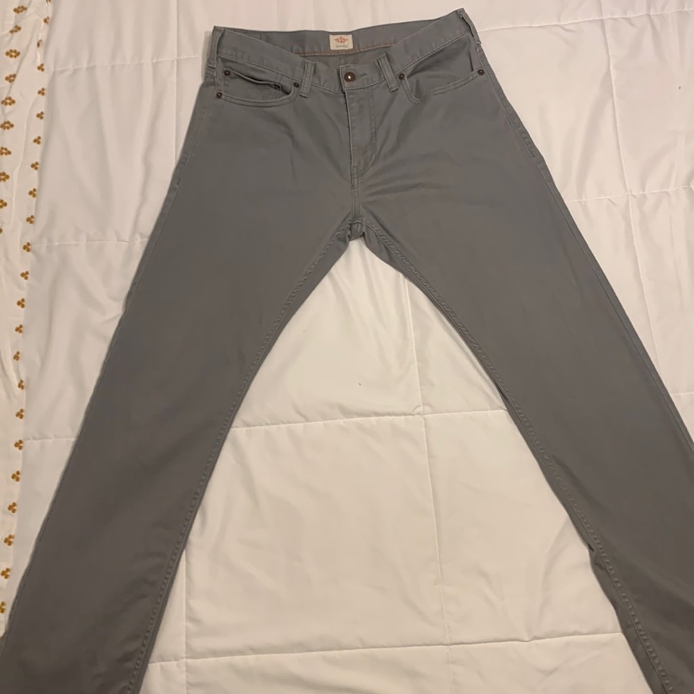 Docker chinos, grey slim fit flex. Used 30x32